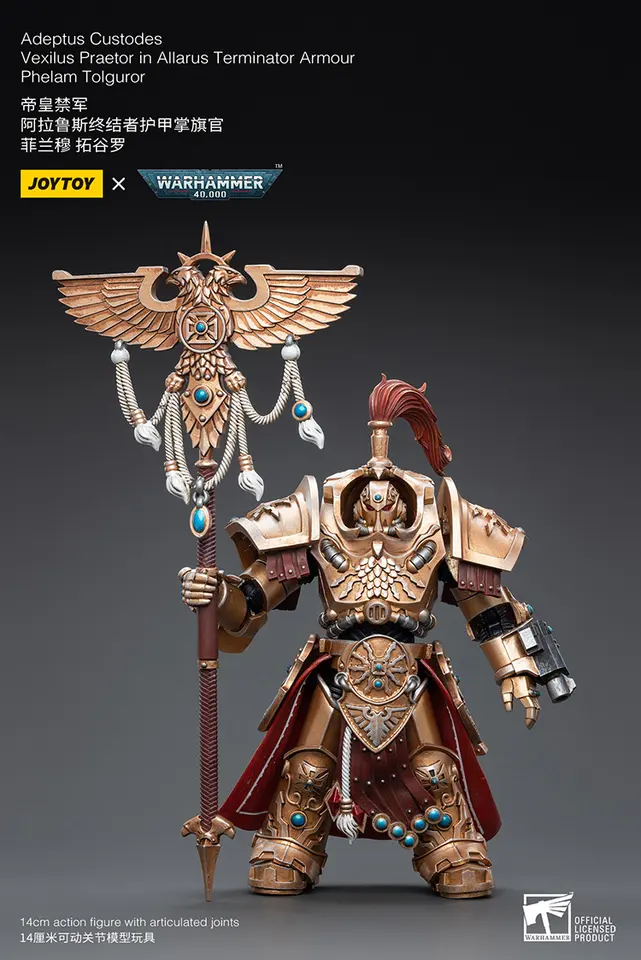 Adeptus Custodes Vexilus Praetor in Allarus Terminator Armour Phelam Tolguror